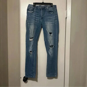 Kancan High Rise Medium Ripped Boyfriend Jean size 28